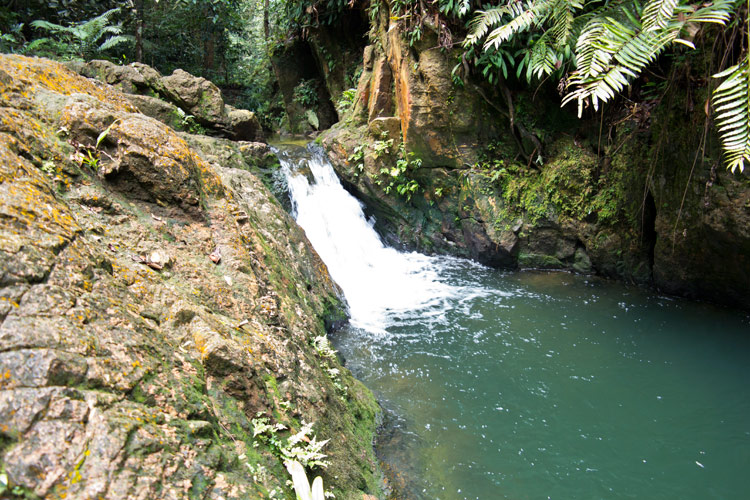 Blue Lagoon waterfall