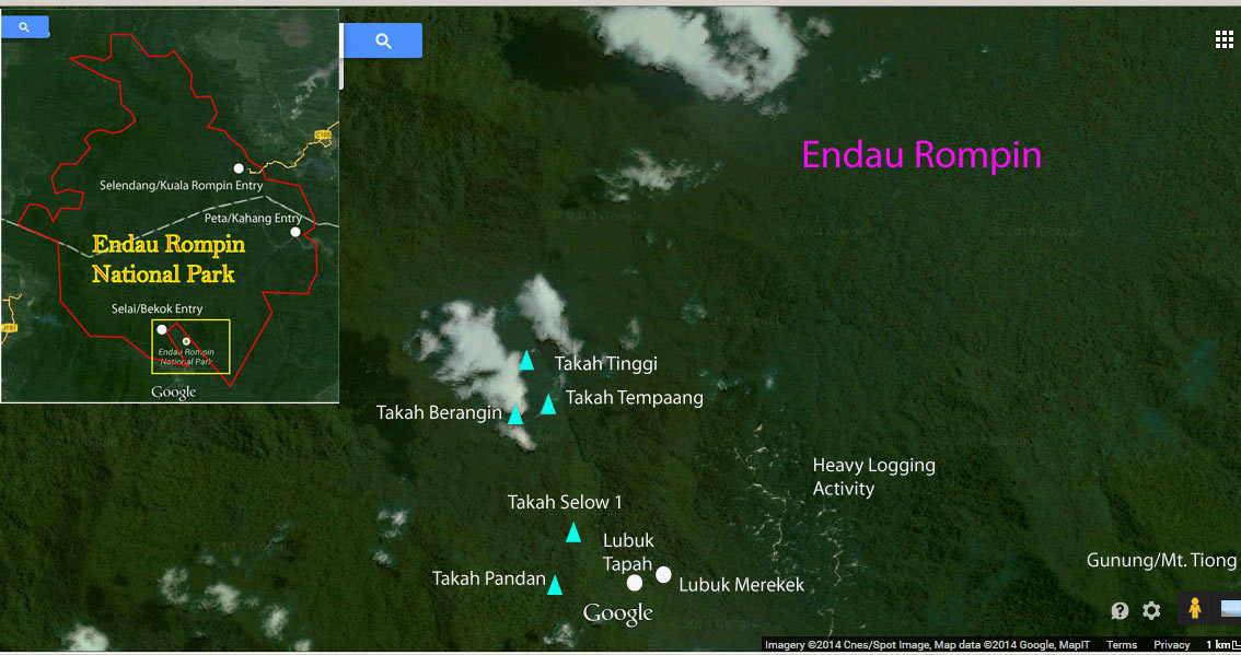 Endau Rompin map
